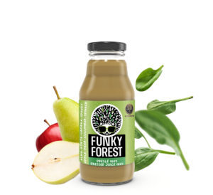 Funky Forest® 100%-os préslé, alma-körte-uborka-spenót 330 ml