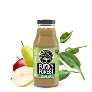 Funky Forest® 100%-os préslé, alma-körte-uborka-spenót 330 ml