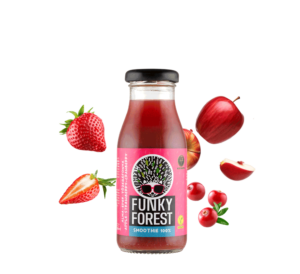 Funky Forest® 100%-os smoothie, alma-eper-tőzegáfonya 200 ml